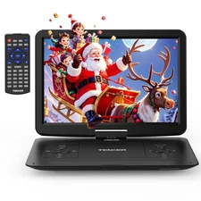 17.9" Portable DVD Player 15.6" Swivel Screen 6 Hours Battery Region Free USB/AV