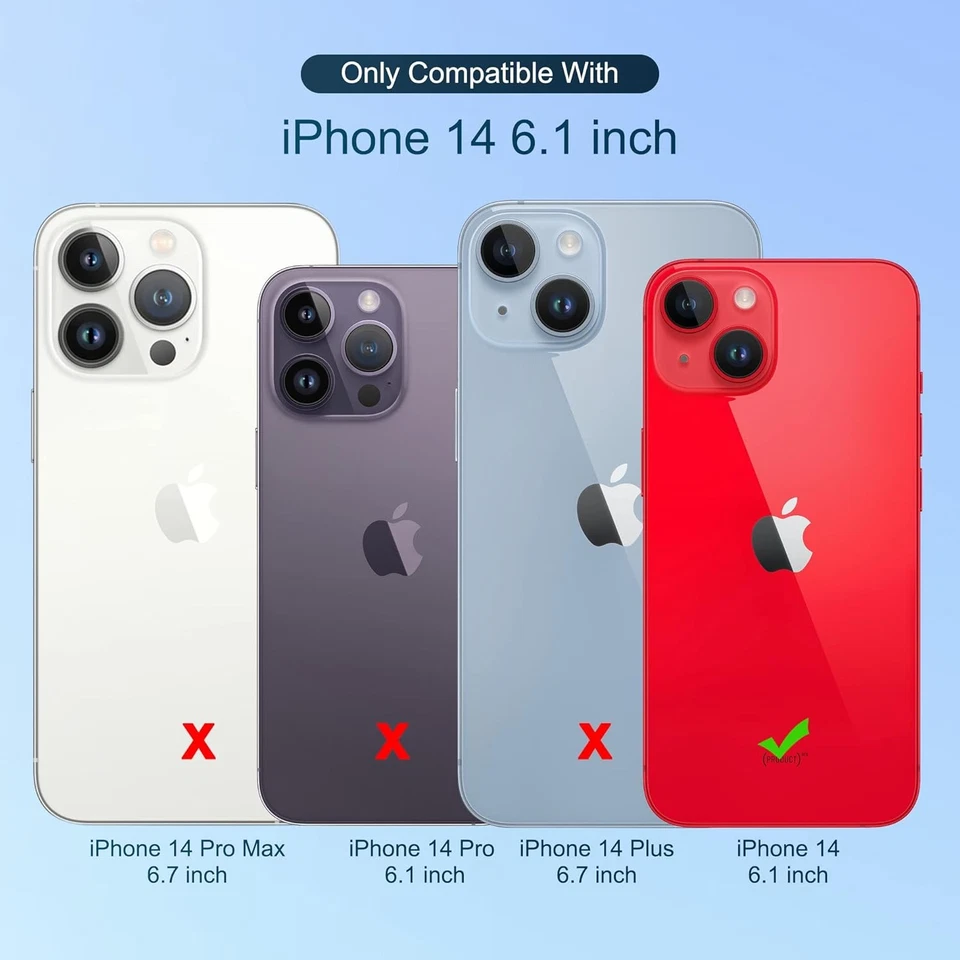 ULAK Compatible with iPhone 14 Wallet Case 14 - 6.1 inch, Rose Gold - Image 4 of 4