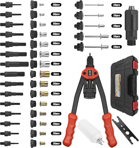 Tinner Rivet Tool Dual Function Rivet Nut Rivet Gun Tool Kit 7445000143150 | eBay