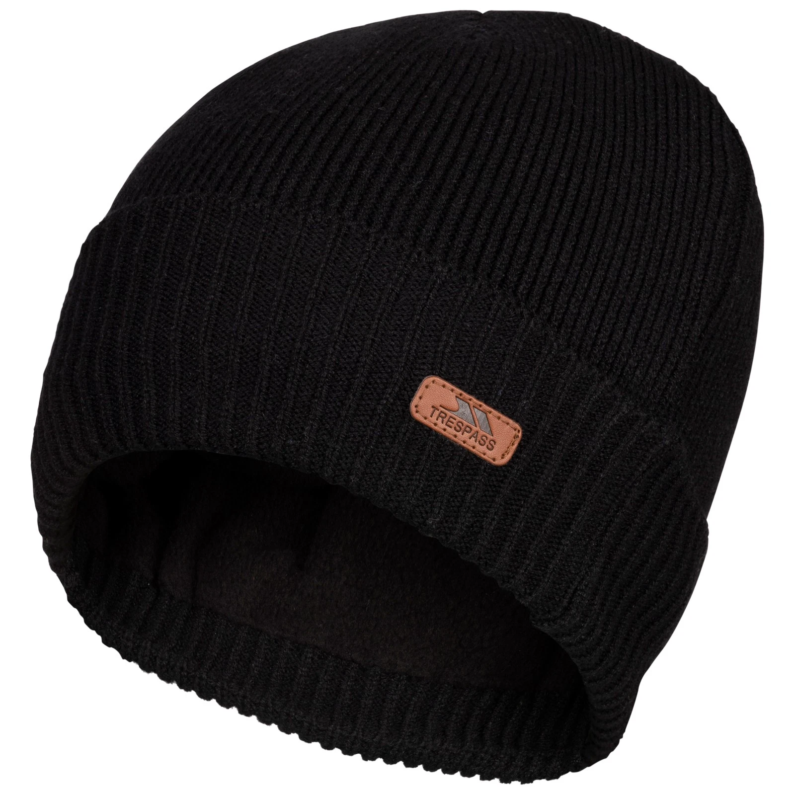 Trespass Unisex Adult Knitted Beanie Hat with Fleece Lining Chuck