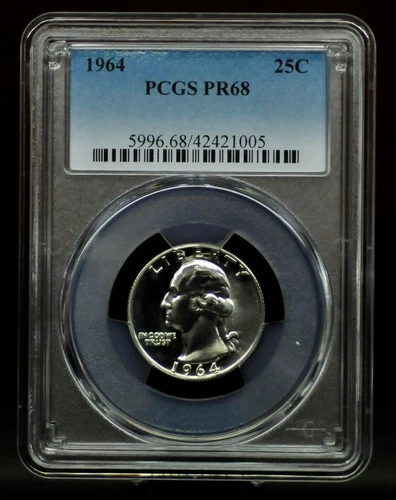 1964 PCGS PR68 Washington Quarter [081DUD]