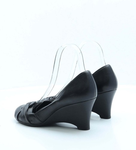 Aldo Womens Black Faux Leather Court Heel UK 5 EU 38 - Picture 2 of 12