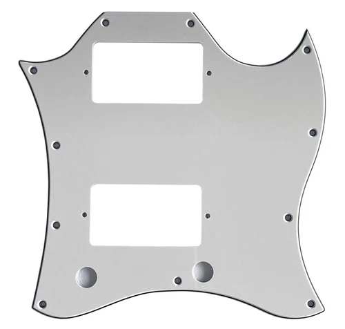 Pickguard For Gibson SG Standard Full Face Style Guitar  3-Ply-WHITE