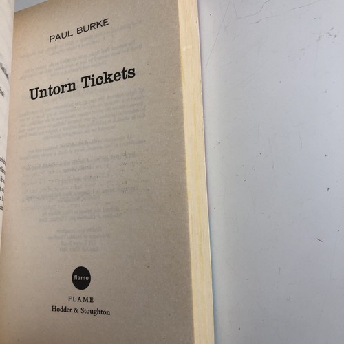 Untorn Tickets by Paul Burke Small Paperback Humour Fiction Drama Book Novel - Imagen 3 de 12