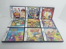 Lot of 9 Empty NINTENDO DS Game Cases with All Manuals - No Games