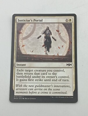 Magic the Gathering Einzelkarte Justiciar´s Portal bespielt