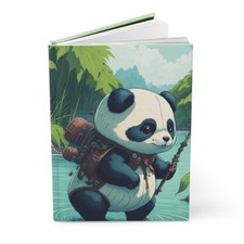 LuminaNova Panda Reflections: Notebook for Forest Dreamers.