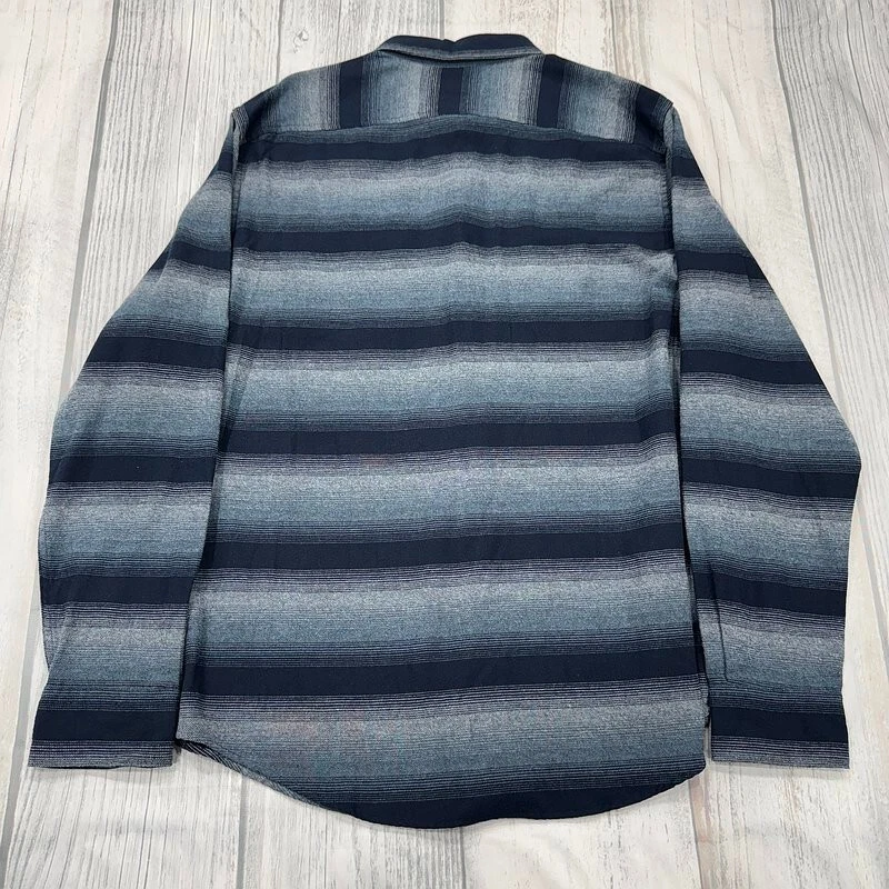 NUEVO CON ETIQUETAS Original Penguin Camisa Abotonada XL Azul Rayas Spring Lake Para Hombres $89 Foto 4 de 4