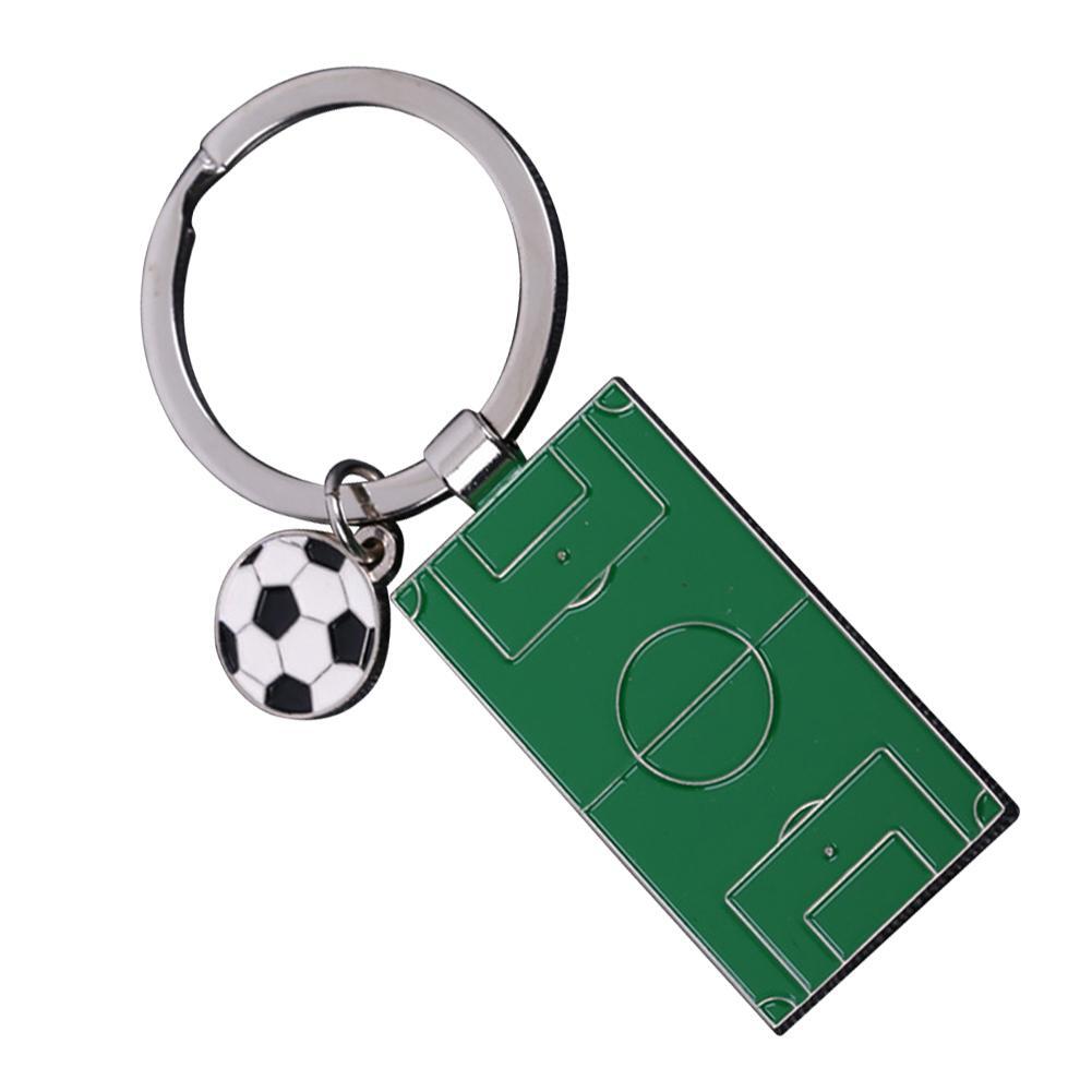 Football Key Chain Metal Club Fans Sports Hanging Keyring Pendant