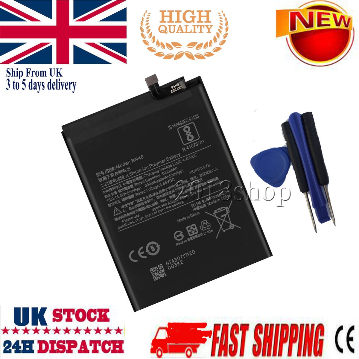 Batterie Originale Xiaomi Redmi Note 8T (BN46) 3900 MAh – Occasion En état De Marche