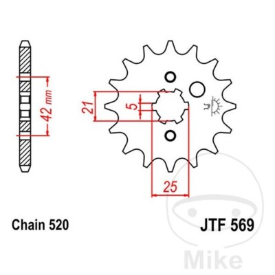 Ritzel für Yamaha YFZ 350 Banshee 16 Zähne Bj. 1989-2012
