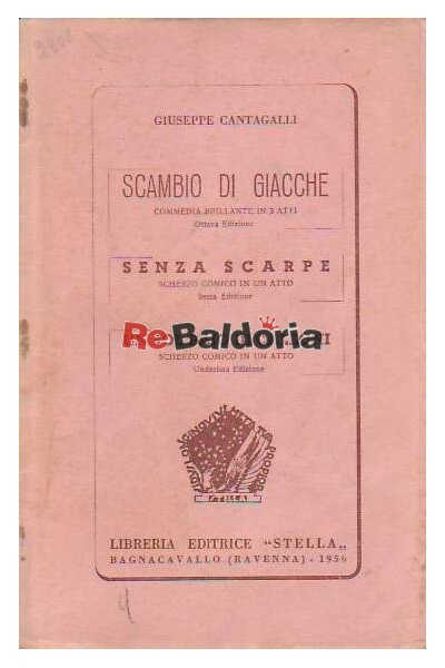 SAOLA Scambio di giacche Senza scarpe Un sol paio di calzini Libreria Editrice Ste