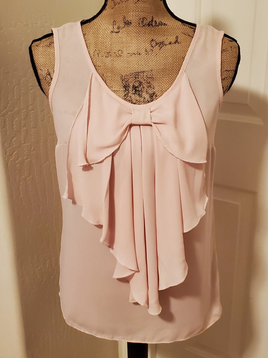 pale pink chiffon top