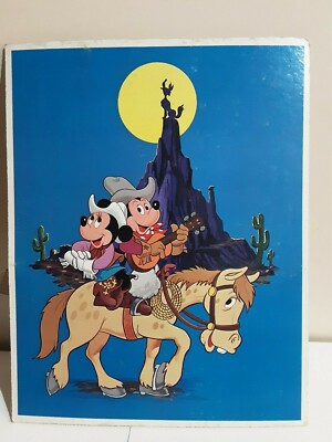VINTAGE 1983 WALT DISNEY FRAME TRAY PUZZLE WITH PICTURE ON THE