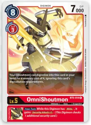 DIGIMON CARD GAME BT05 BT5 BATTLE OF OMNI R RARE CARD (ENGLISH VERSION) |  eBay