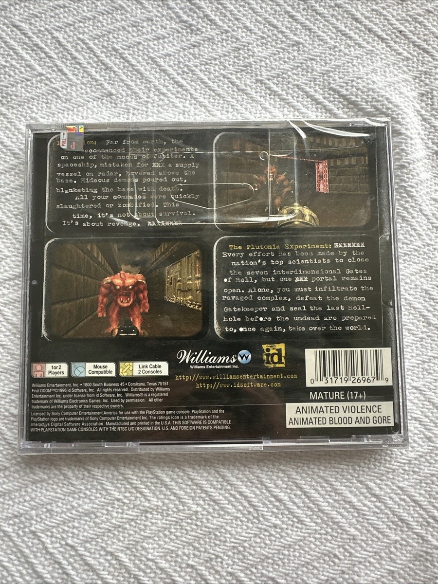 Final Doom (Sony PlayStation 1, 1996) for sale online | eBay
