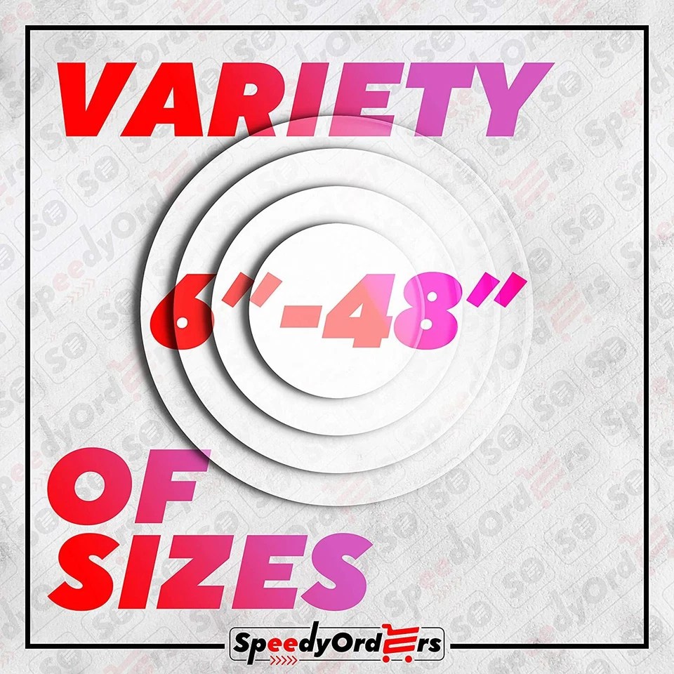 1/4" Plastic Circle Disc Round Acrylic Sheet Clear Plexiglass - All Sizes - Image 2 of 4