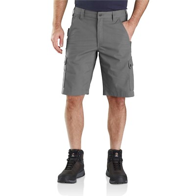Carhartt Arbeitsshorts Rugged Flex Relaxed Fit Ripstop, Steel 