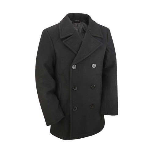 AURALEE Men's WOOL SILK MELTON SOUTIEN COLLAR COAT A9AC01SN Size 4