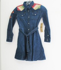 Polo Ralph Lauren Little Girls Denim Cotton Shirtdress Willa Wash Sz 6X - NWT