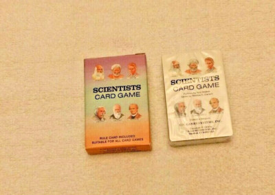 Scientist Retro Computer Game Vintage Unused 1990 U.S. Games Systems “Scientists” Educational Card ...