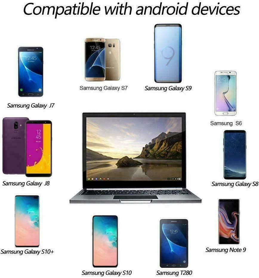 3-Pack USB Type C Fast Charging Cable Galaxy S8 S9 S10 Plus Note 8 9 - Image 3 of 3