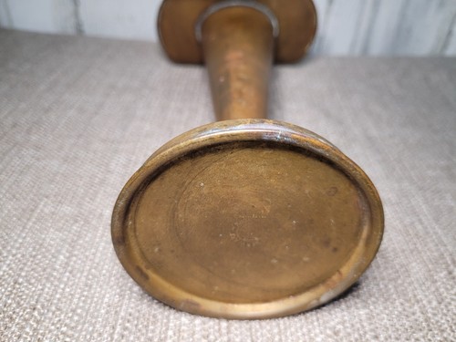 Vintage Antique Jack in Pulpit Brass Flower Vase NOUVEAU Art Deco MCM Patina - Picture 8 of 12