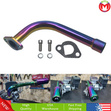 Exhaust Pipe With Female Threaded For Predator 212cc Mini Bike Honda GX160 GX200