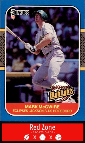 1987 Donruss Highlights - #46 Mark McGwire NM/NM+