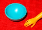 VINTAGE BARBIE 4 SEARS HOSTESS SET CLOTHES FASHION BLUE CENTERPEICE BOWL RARE!