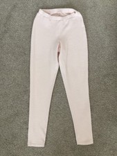 womens peachy pink leggings jeggings trousers size 12