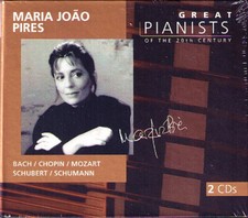 Maria Joao PIRES GREAT PIANISTS OF 20TH CENTURY 2CD Bach Chopin Mozart Schubert