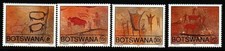 BOTSWANA SG709/12 1991 ROCK PAINTINGS MNH