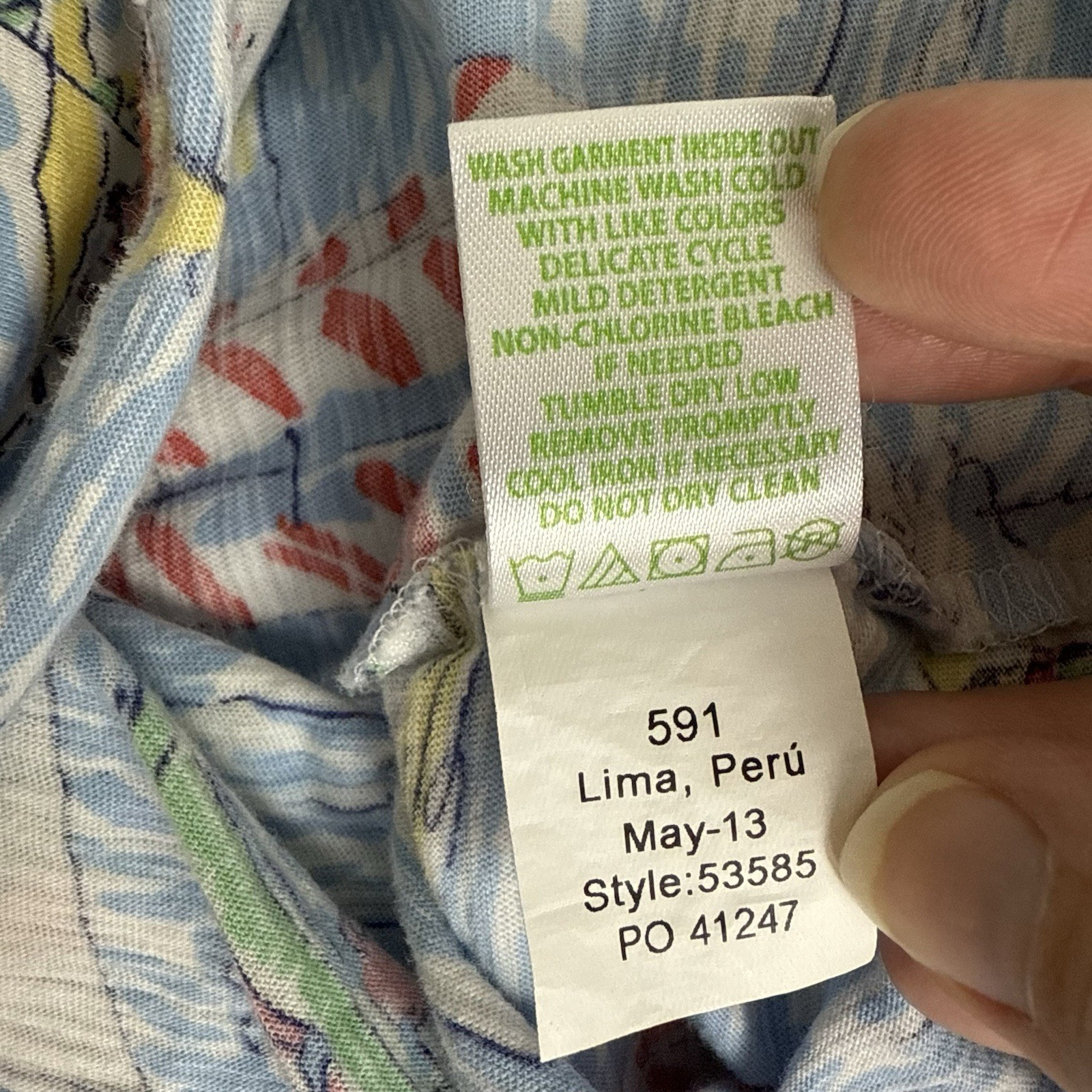 Lilly Pulitzer Glin Side Tie Nautical Tee Womens Small Coastal Beachy Preppy 