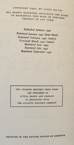 Random Harvest HC Book James Hilton 1941 - Picture 4 of 4