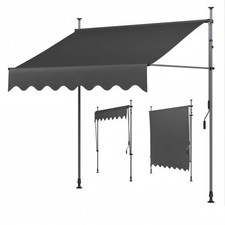 Balkonmarkise Gelenkarm Markise Klemmmarkise Sonnenmarkise Balkon 3m