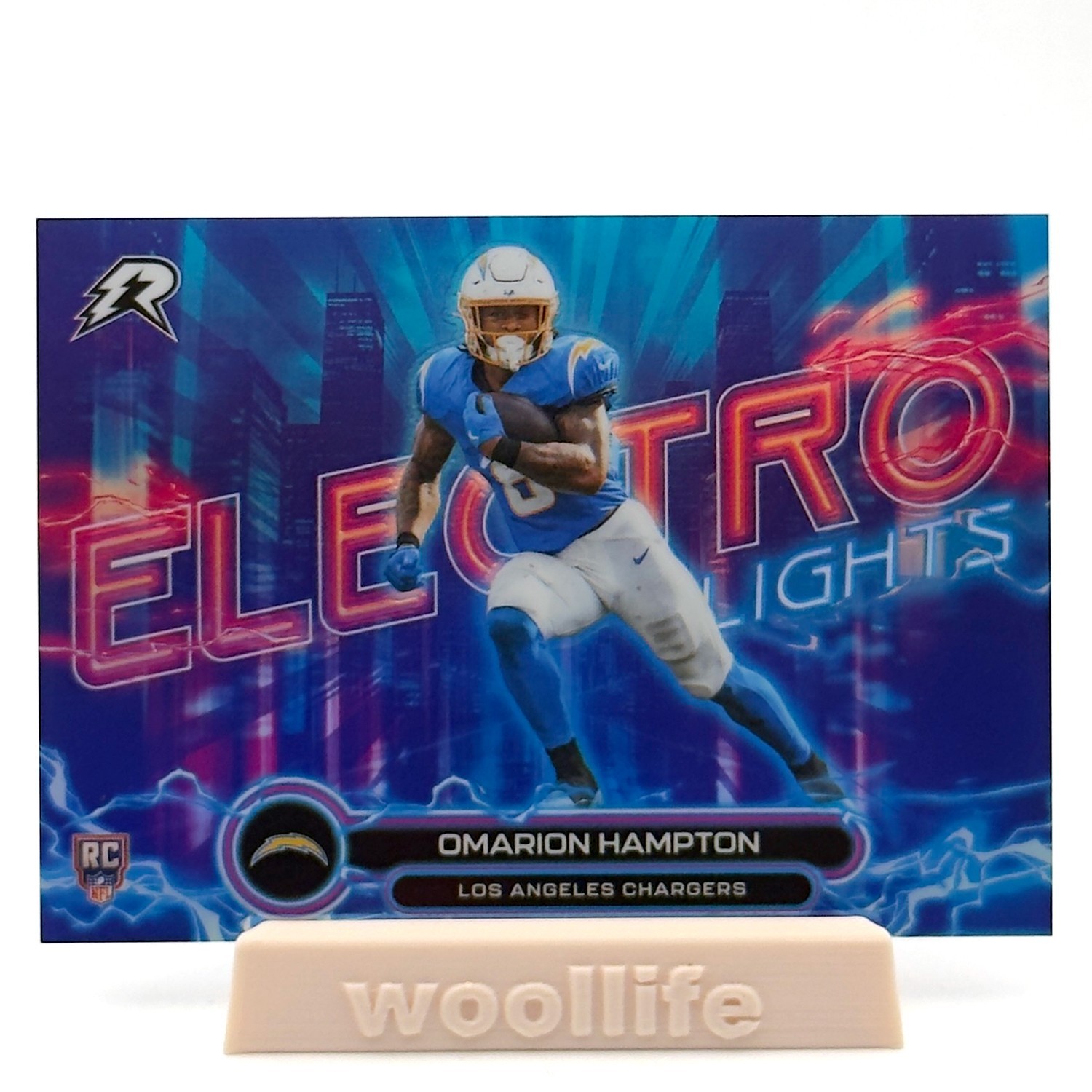 Omarion Hampton #EL-22 Football Cards 2025 Topps Resurgence Electro Lights trading card — raw and PSA graded price guide