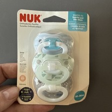 NUK Classic Pacifiers 18 Months 3 Pack - Neutral