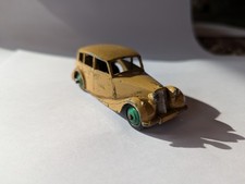 Dinky Toys - Triumph 1800 Meccano Saloon - Diecast Yellow with Green Hubs