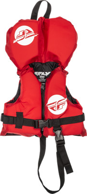 Fly Racing Infant Flotation Vest Red/White - Coast Guard Approved Life Vest for