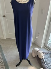 ASOS Curve Women’s Plus Size 18 Dark Blue Sleeveless Stretch Dress Free Shipping