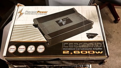 NEW Precision Power PPI ICE2600.1D Black Ice 1Ch Mono Car Audio Amplifier 600Wx1