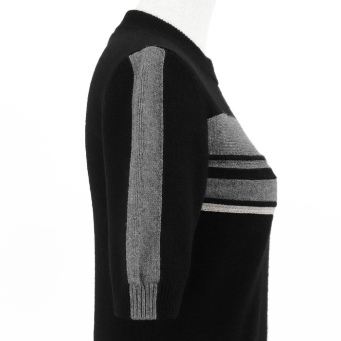 LOUIS VUITTON Knit Dress 100% Cashmere S/S Black Women Size Small 2020SS thumbnail 6