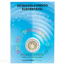 2025 Portugal € 2 Euro Brilliant Uncirculated BU Coin - Sustainable Development