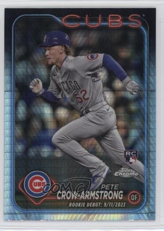2024 Topps Chrome Update Rookie Debut Prism Refractor Pete Crow-Armstrong 06l3