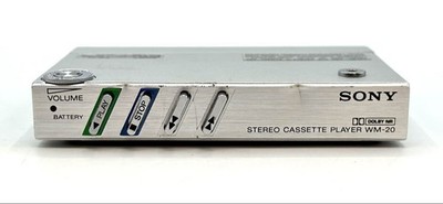 Sony WM-20 Walkman Compact Stereo Cassette Player Silver Vintage