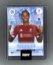 2025-26 Topps Total Football Legacy Rio Ngumoha RC /50 blue Liverpool rookie