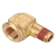 Parker Vs1202p-8-6 90 Degree Street Elbow Brass Street Elbow, 90 Degrees, 1/2