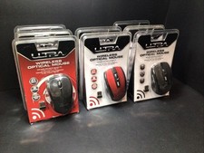 Ultra Wireless Optical Mouse 3 or 6 Button, Red or Black, New