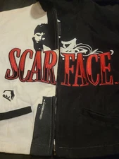 Rare JH Design Scarface Jacket Tony Montana Size S small stain in pic.